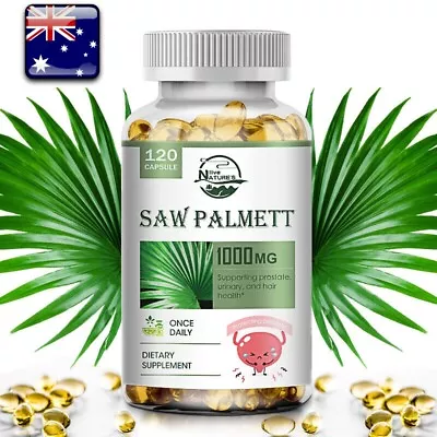 Saw Palmetto Extract 120 Capsule Prostate Urinary Health Mens Health Tablets • $21.90