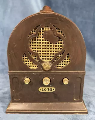 Vintage Radio Coaster’s (6) Set & Holder 1930 Plastic Cork Mid Century Modern • $9.90