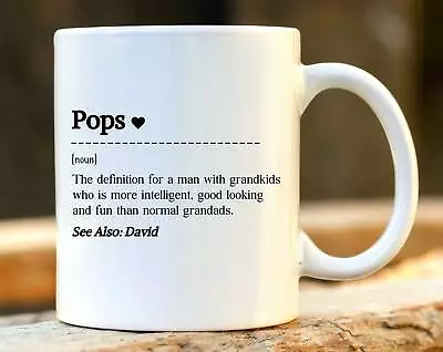Pops Mug. Personalised Grandpa Gift. Personalized Gifts. 70th Birthday Gift For • $26.99