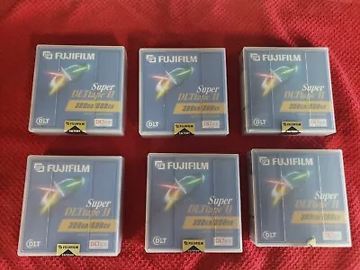 6 New Fujifilm WORM Capable 300GB/600GB  SDLTII  Super DLT Tape Cartridges    • $95