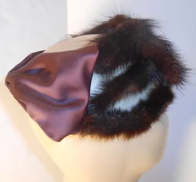 Women's Vintage Hat Brown Fur 1950s Small Fashion Accessories • $15