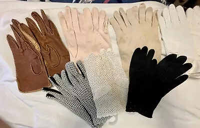 Lot Of Ladies’ Vintage  Gloves - 7 Pair  With Case • $21.99