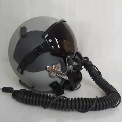 HGU-55 AVIATOR FIGHTER PILOT HELMET+MBU-20 BLACK OXYGEN MASK REPLICA Free Badge • $800