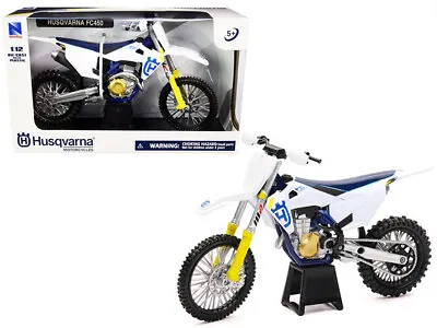 Husqvarna FC450 White And Blue 1/12 Diecast Motorcycle Model By New Ray • $29.38