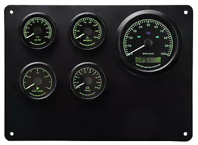 Humvee MME 5 Gauge Set Instrument Panel GPS Speedometer 24 Volt 7 Color LED • $364.49