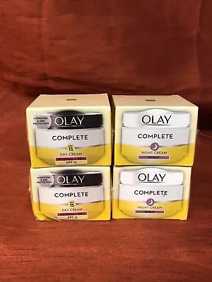 Olay Complete Care 2x Day Cream SPF 15 Normal/Dry & 2x Night Cream 50 Ml • £28.99