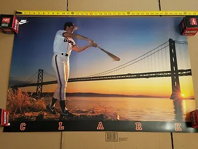 Will Clark BAY BRIDGE 1989 San Francisco Giants Nike 24x36 Vintage POSTER NEW • $190