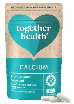 Together OceanPure™ CALCIUM - 60 Vegecaps *Vegan From Pure Calcified Seaweed* • £10.99