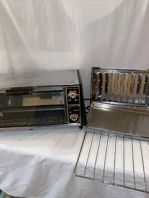 Vintage General Electric GE Toast-R-Oven A5T50 Chrome Toaster Oven Broil Nice • $89.99