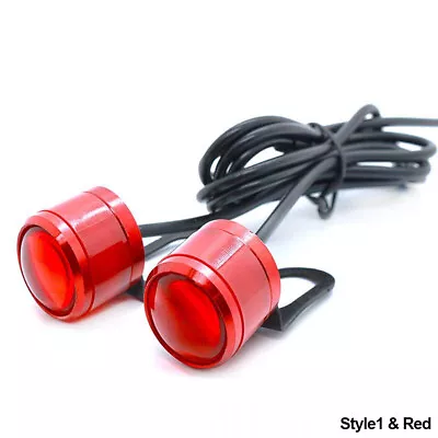 2Pcs Motorcycle LED Flashing Light Daytime Running LightsWith Brackets Strobe • $7.17