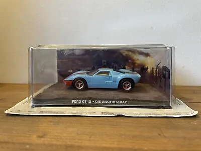 FORD GT40 #52 James Bond Car Collection DieCast Model DIE ANOTHER DAY NO CRACKS • £6.95