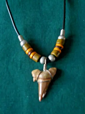 BNWOT Fossil Shark Tooth Mens Necklace • $9.95