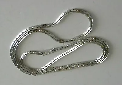 Vintage Sarah Coventry Silver Tone Necklace 24  Patent 3427681 • $14.99