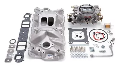 Edelbrock Manifold Fits And Carb Kit Performer Eps Small Block Chevrolet • $841.99