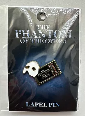 Phantom Of The Opera - Broadway Musical - Official Lapel Pin - Ticket Mask • $24.99