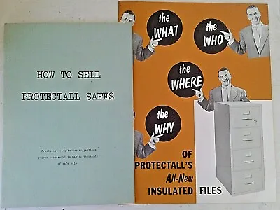 Vintage Protectall Safe Booklet: How To Sell Protectall Safes + 1959 Safe Mailer • $15