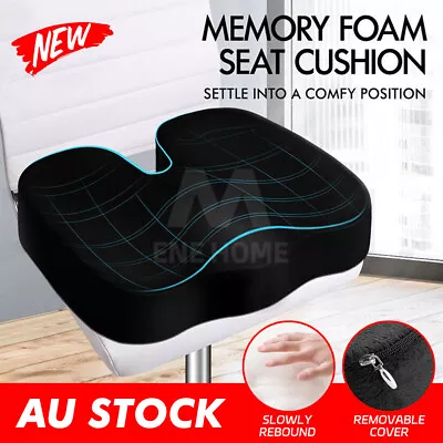 $35.95 • Buy Seat Cushion Memory Foam Pillow Pad Car Office Chair Back Pain Relief