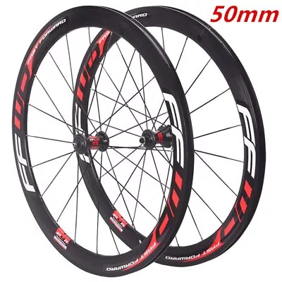 $296.52 • Buy Bike Wheels 700C Depth 30/40/50mm Deep 19mm Wide Alloy Bike Wheelset Rim Brake