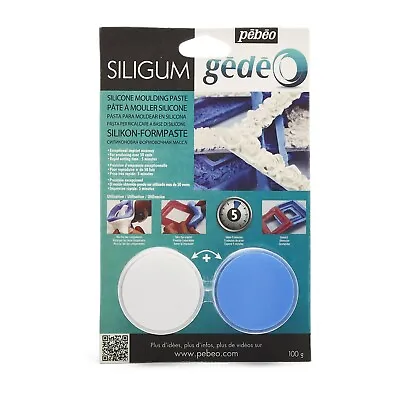 Pebeo Gedeo Siligum Moulding Paste Make Your Own Silicone Craft Moulds 100g • £17.50