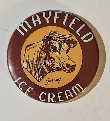 Mayfield Milk Ice Cream Dairy Magnet/Mirror/Pin Back 2.25  Round Vintage Sign • $6.77