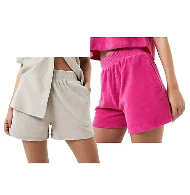 Jack Wills Ladies Casual Cotton Comfortable Towelling Shorts Sizes From 6 To 14 • £11.54