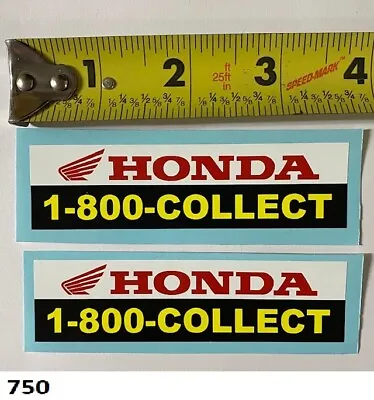 2! 1-800 Collect Honda Sticker Decal AHRMA McGrath HRC CR 125 250 500 Vintage MX • $12.87