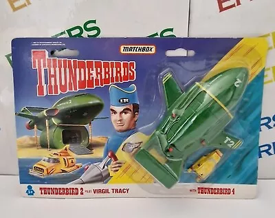 £39.99 • Buy Matchbox TB002 1992 Thunderbirds 2 & 4 Diecast Vehicles New Sealed & Carded