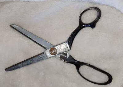 Vintage WISS 10 Inch Pinking Shears Model A Sewing Fabric Scissors USA Newark NJ • $14.95