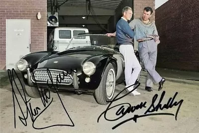 Carrol Shelby And Steve McQueen Autographed  Re-Print 4x6 • $5.99