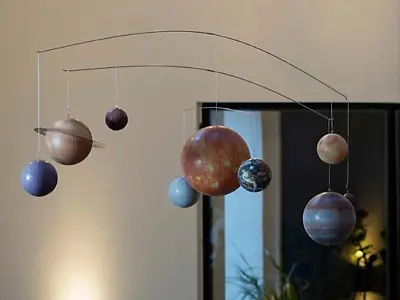 Solar System Decorative Planet Hanging Mobile Ceiling Children's Globe Décor • $96.95