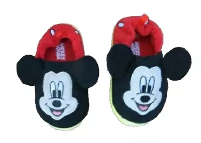 Toddler Disney Mickey Mouse Slippers Large 9-10 (No Tags) • $9.98