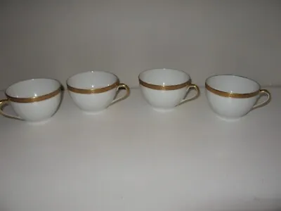 Czech Victoria Lot Of 4 Cups Gold Encrusted 3 1/2  Diameter VGC  • $17.99