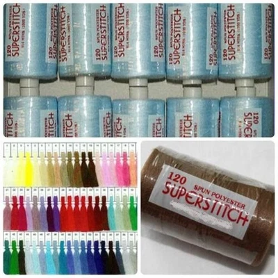 £1.99 • Buy Superstitch 500 Yards Single Reel Sewing Machine Polyester Thread 