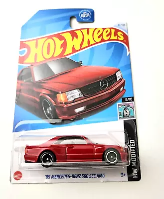 Hot Wheels '89 Mercedes-Benz 560 SEC AMG Red #82 82/250 - 2024  HW Modified • $8.99