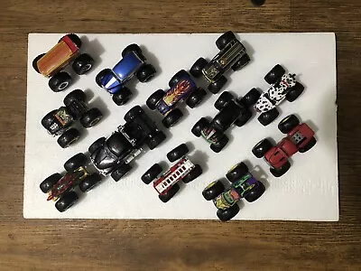 Lot Of 12 MONSTER JAM-HOT WHEELS MONSTER TRUCKS • $20