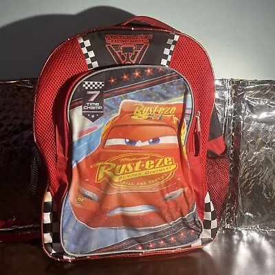 Disney Pixar Cars School Backpack Bag Rusteze RED Lightning McQueen 95 (1571) • $8.05