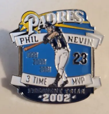 San Diego Padres Phil Nevin 2002 Pin Very Rare Htf 3time Mvp Badge Gwynn Limited • $4