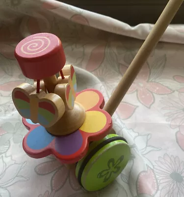 £6 • Buy Colourful Wooden Push And Pull Along Toys For Toddler - Hape- Butterflies
