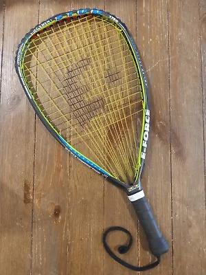E-Force JUDGMENT Stun Racquetball Racquet Racket Long String Power + New Wrap • $52.99