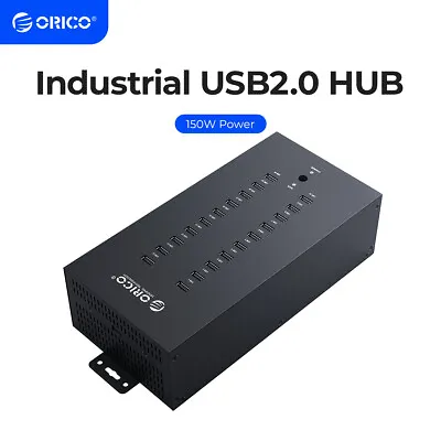 ORICO 20 Ports Industrial USB 2.0 Hub Powered With Charging & Data Transfer Sync • $99.99