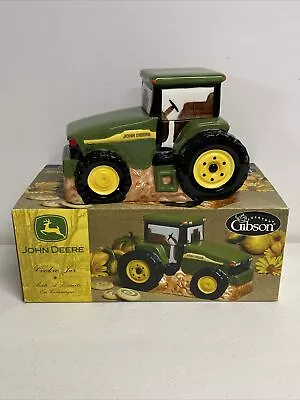 John Deere Tractor Cookie Jar  Green With Lid And Box - 2006 By Gibson Everyday • $29.99