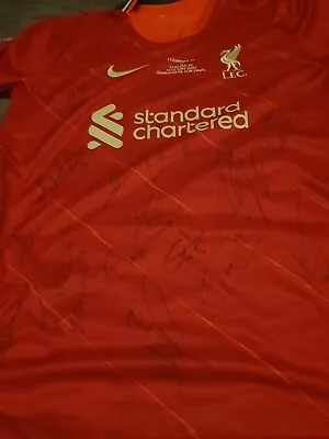 Hand Signed Liverpool Fa Cup Final Squad Signed Shirt With Online Coa... • £51