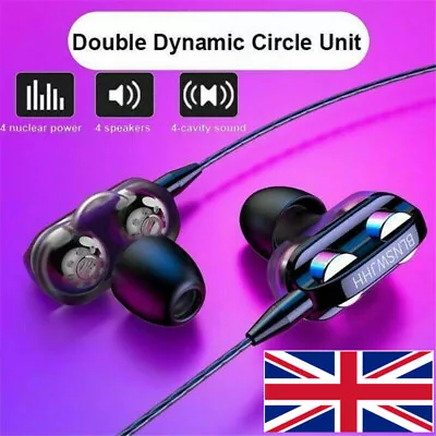 £3.98 • Buy 3.5mm HIFI Super-Bass Headset In-Ear Earphone Stereo Earbuds Headphone Wired Mic