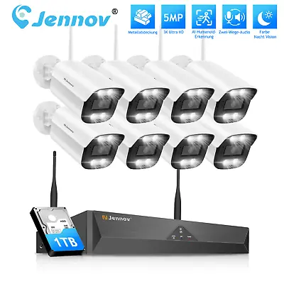 5MP Wireless Security Camera System Outdoor Wifi IP Home Night Vision NVR Kit • $209.99