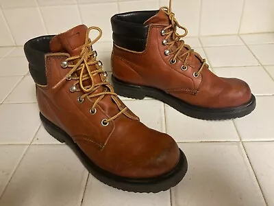 Vintage Red Wing Red 6.5 B Leather Lace Up Boots • $325