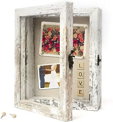 8x10 Picture Frame Rustic Wood Deep Shadow Box Display Case For Medals Photos • $18.99