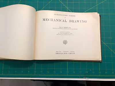 Introductory Course In Mechanical Drawing By John C. Tracy 1898 ORIGINAL ISSUE • $17.95