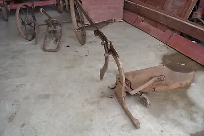 £166 • Buy Old Horse Drawn Plough Vintage With Original Odd Size Wheels From Czechoslovakia