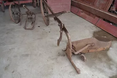 Old Horse Drawn Plough Vintage With Original Odd Size Wheels From Czechoslovakia • £76