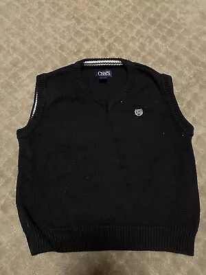 Chaps Kids Black Vneck Vest Size XS 6/7 • $20